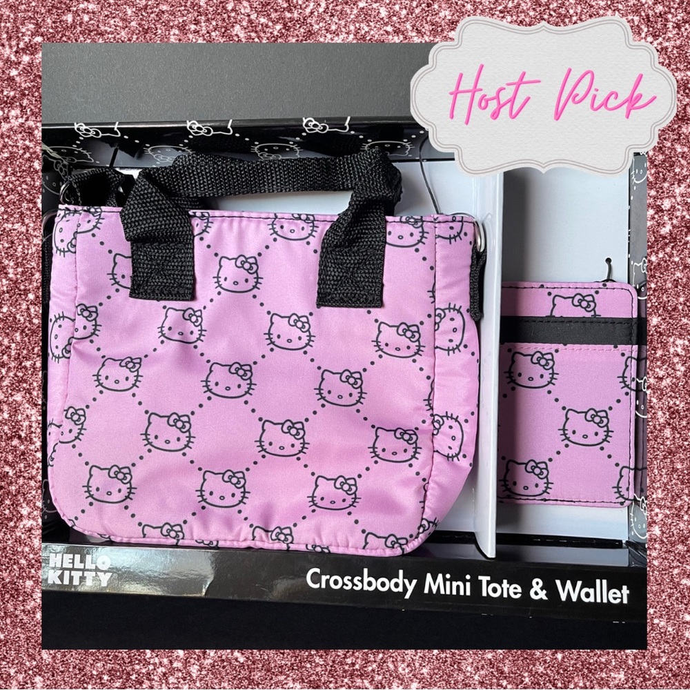 Hello Kitty cross body and matching card case.